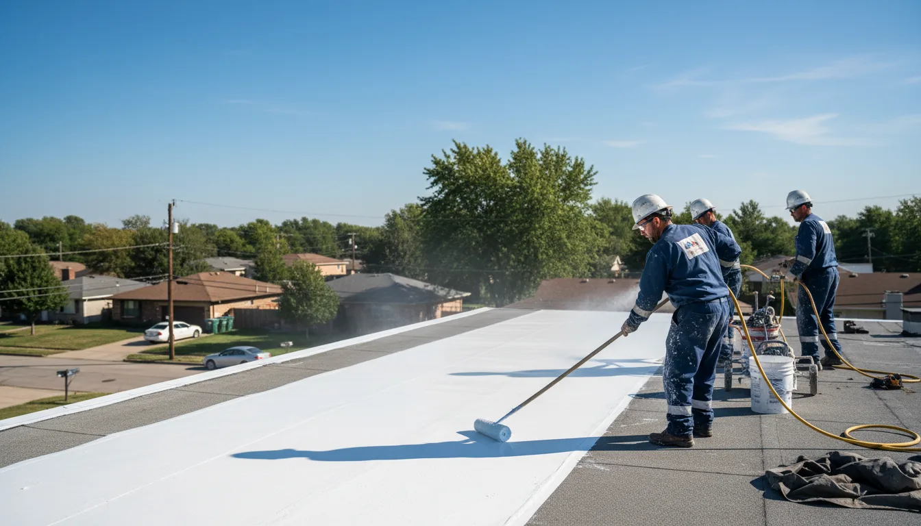 Commercial roof coating in Livonia, LA near me